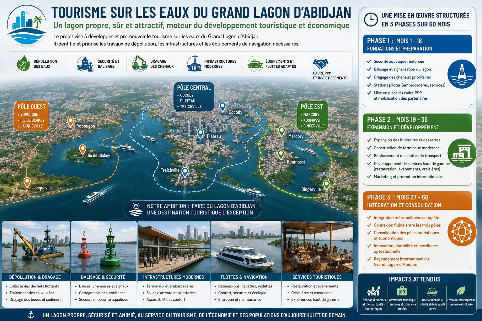 Projet de développement et d'amélioration du tourisme de la lagune Ébrié du Grand Abidjan